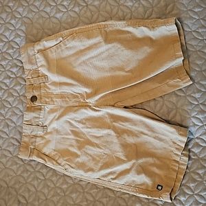Beige Belt Loop Shorts